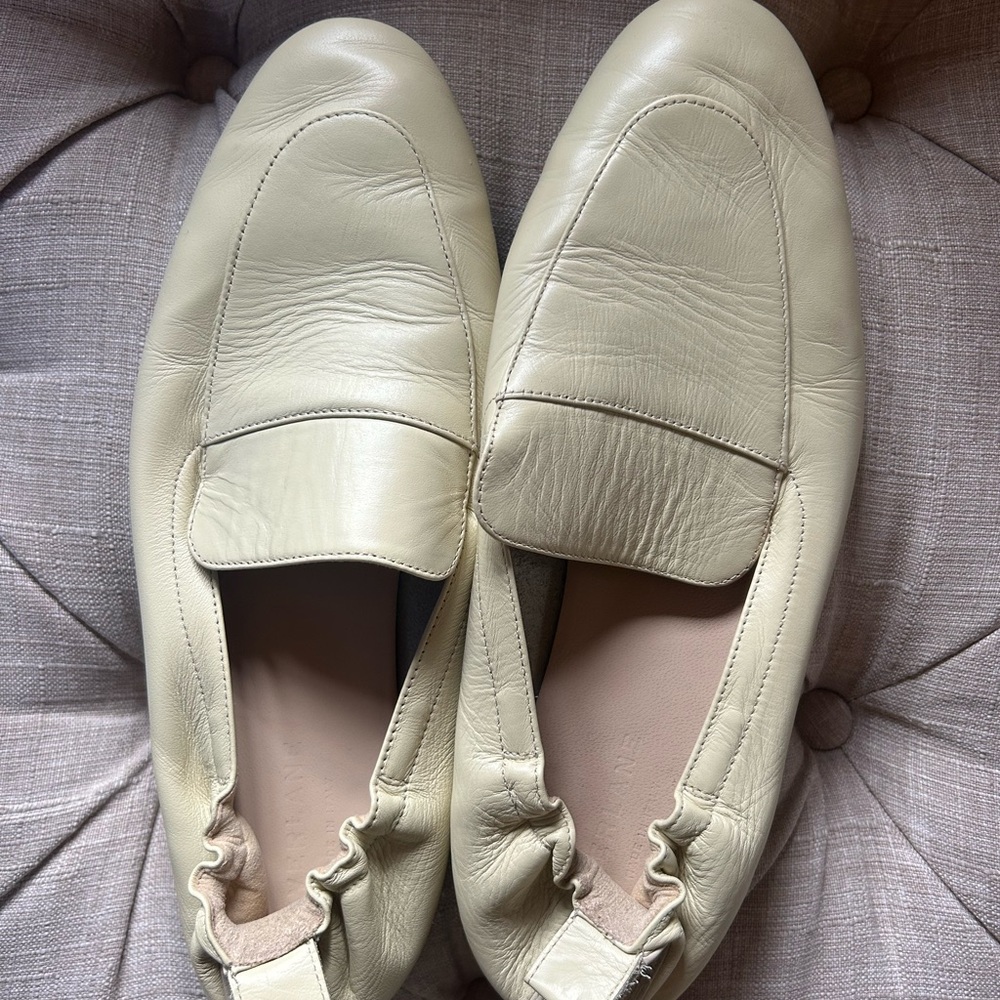 Everlane Women's Leather Loafers butter yellow
